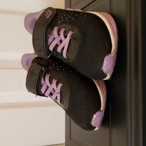 Black & purple kids sneakers